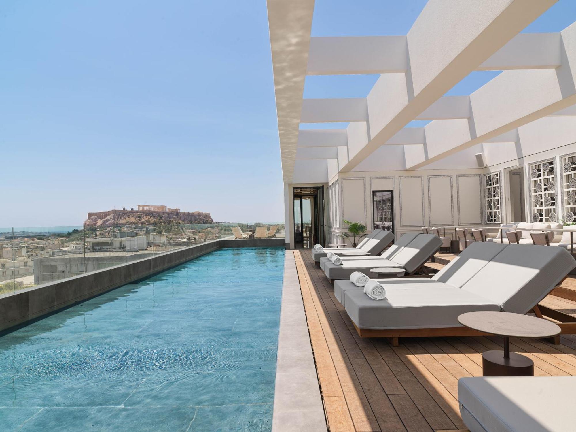 Nyx Esperia Palace Hotel Athens By Leonardo Hotels Ngoại thất bức ảnh Rooftop pool